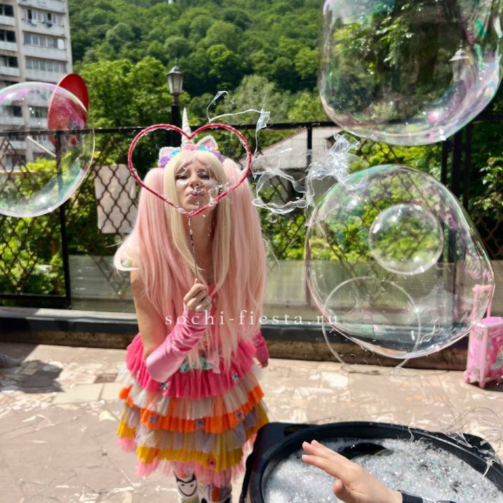 Шоу мыльных пузырей в Иркутске