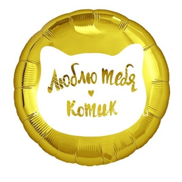 Фольгированный шар "Люблю тебя, Котик" в Иркутске