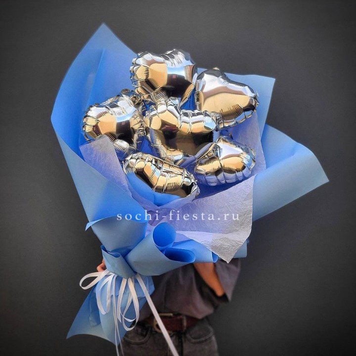 Букет из шаров сердец  №2 в Иркутске