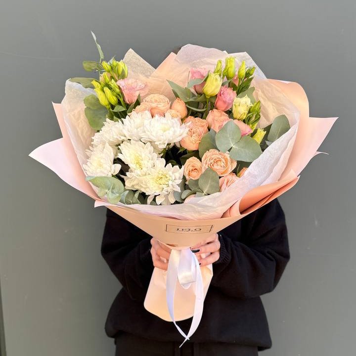 Букет "Персиковая нежность" в Иркутске