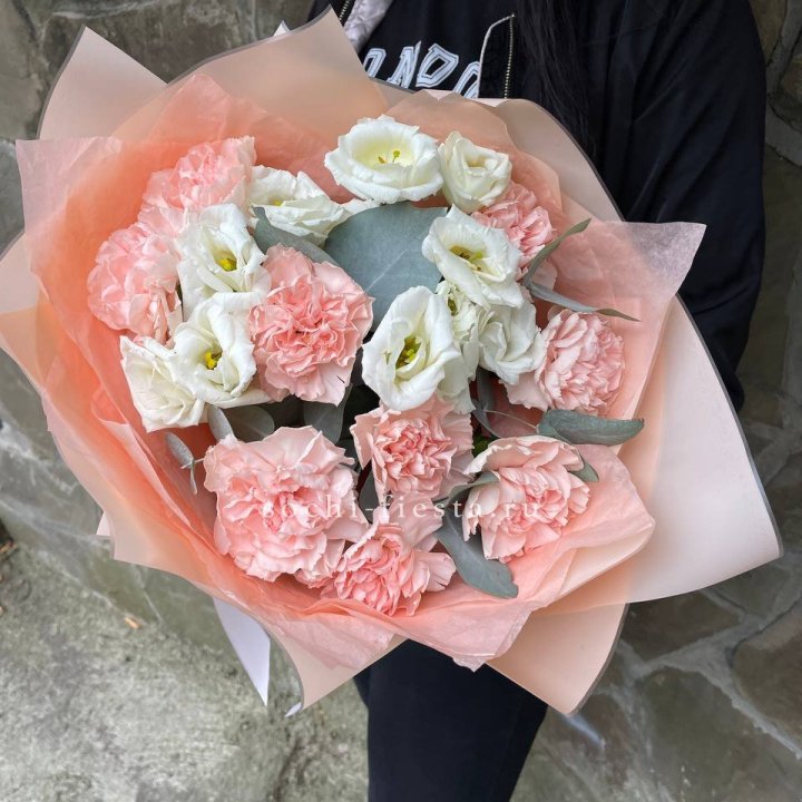  Букет диантусов "Пич" в Иркутске