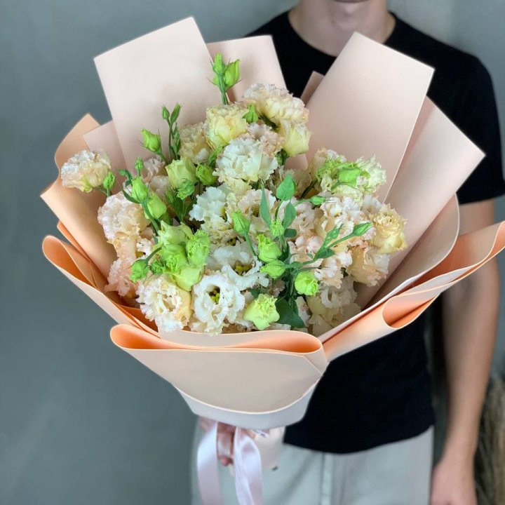 Букет эустом "Крем" в Иркутске