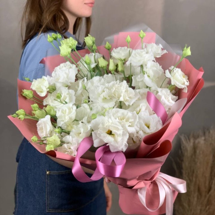 Букет эустом "Пудра" в Иркутске