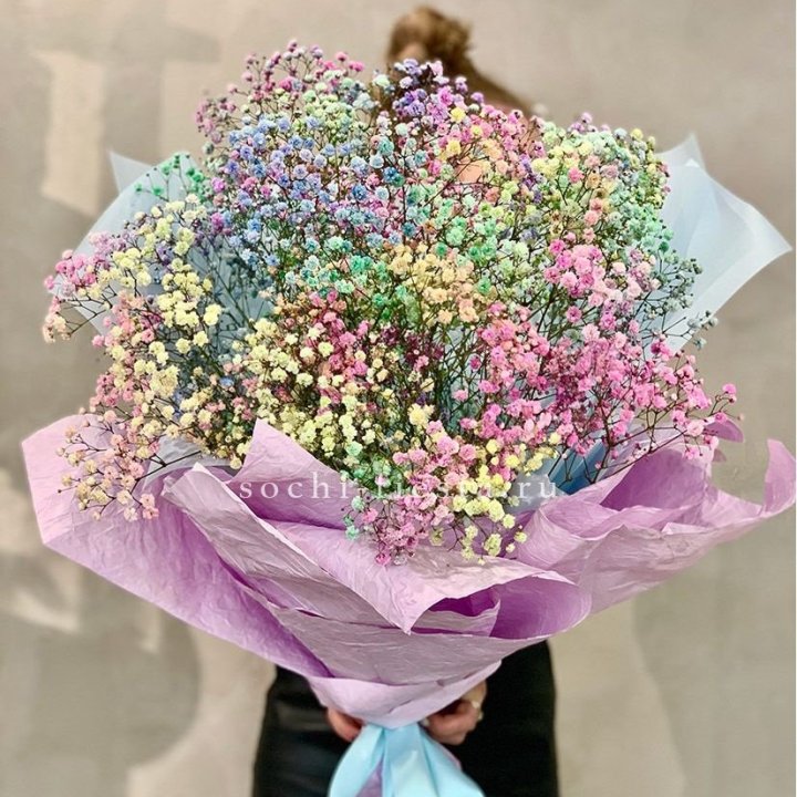 Радужные гипсофилы №2 в Иркутске