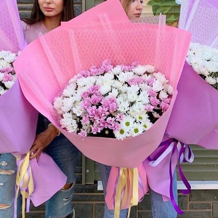 Букет хризантем №3 в Иркутске