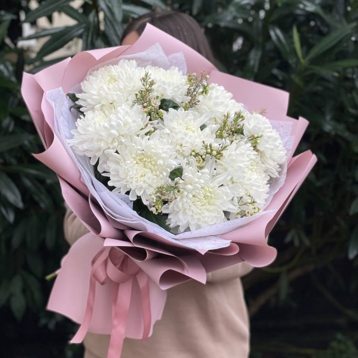 Букет хризантем №1 в Иркутске