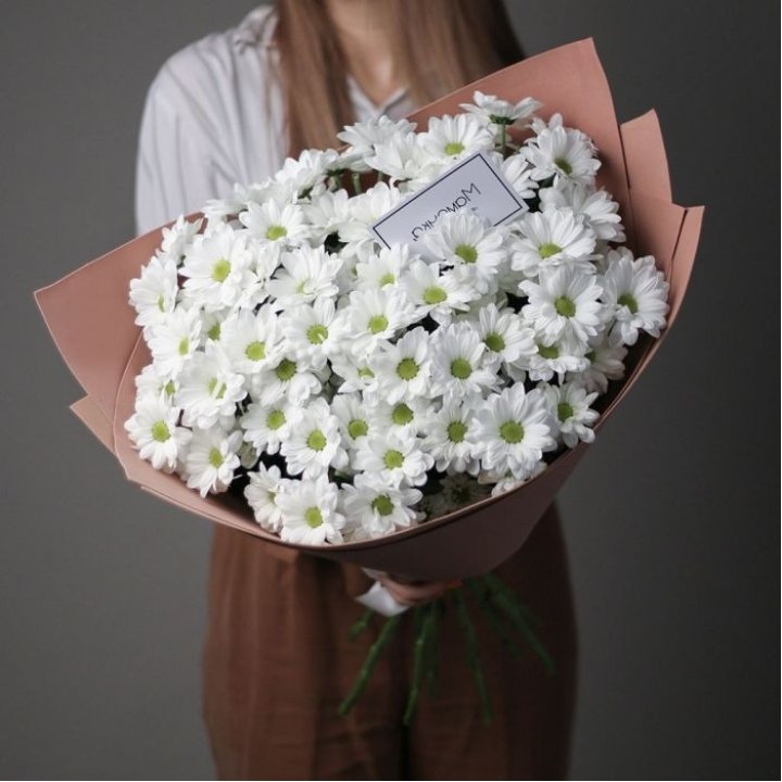 Хризантемы в крафте в Иркутске