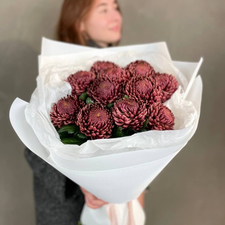 Букет хризантем "Касиопия" в Иркутске