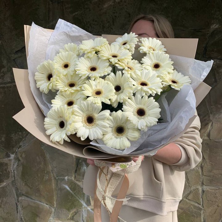 Букет голландских гербер "Шейн"" в Иркутске