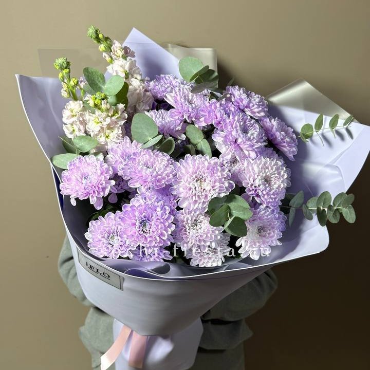 Дуо хризантема и маттиола в Иркутске