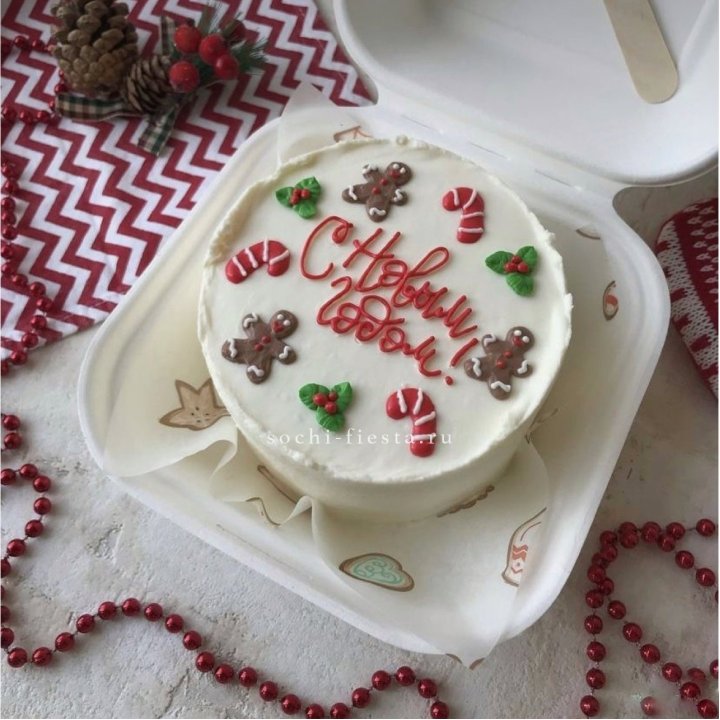 Бенто-торт "С Новым Годом!" в Иркутске