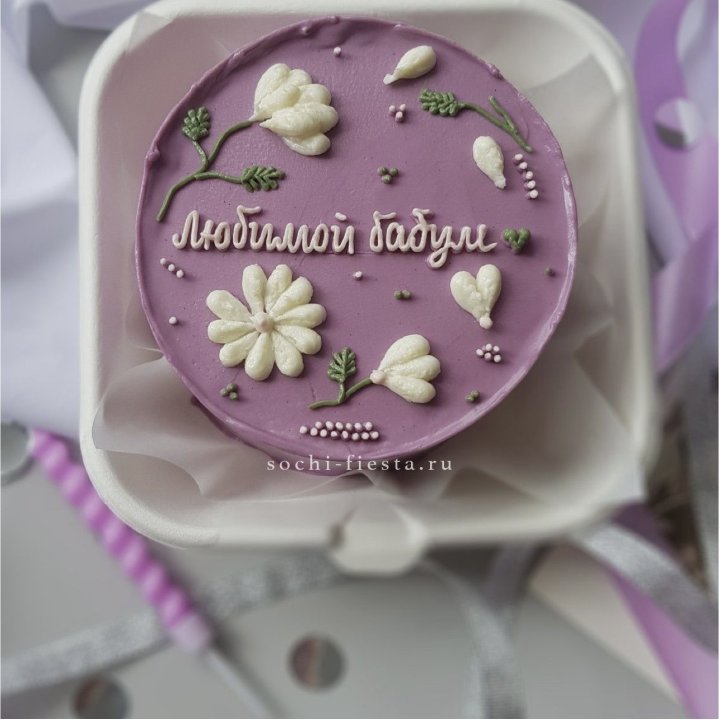 Бенто-торт "Любимой бабуле" в Иркутске