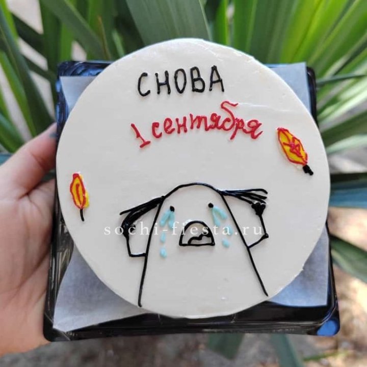 Бенто-торт "Не опять, а снова..." в Иркутске