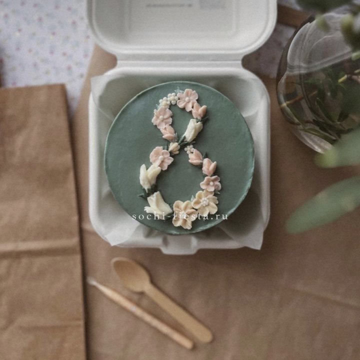 Бенто-торт "8 марта" green  в Иркутске