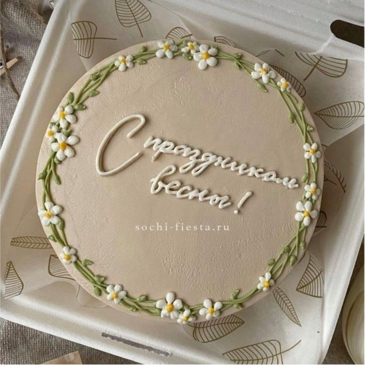 Бенто-торт "C праздником весны!"  в Иркутске