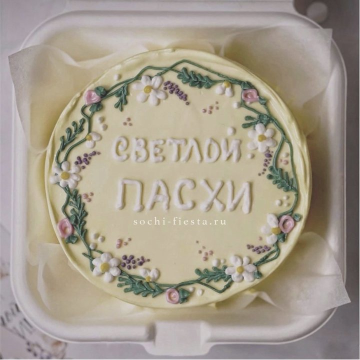 Бенто-торт "Светлой Пасхи" 2 в Иркутске