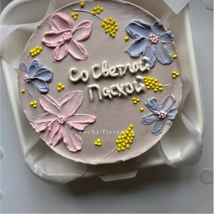Бенто-торт "Светлой Пасхи" 3 в Иркутске