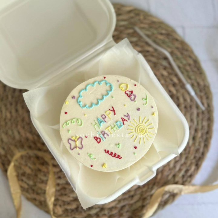 Бенто-торт "С днем рождения!"  в Иркутске