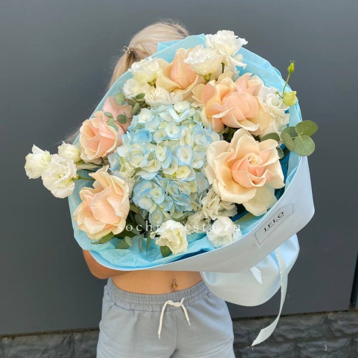 Сборный букет "Голубой закат" в Иркутске