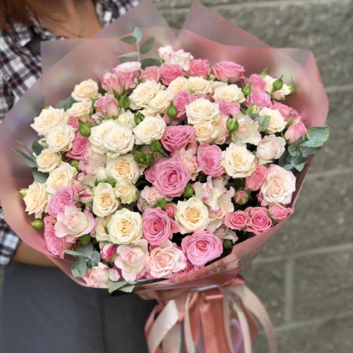 21 кустовая роза в Иркутске