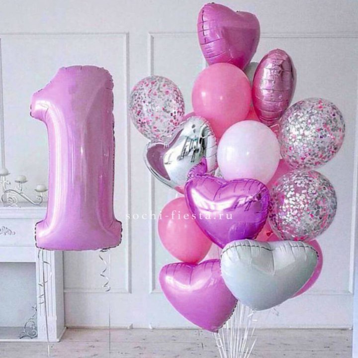Набор шаров "С днем рождения" в Иркутске