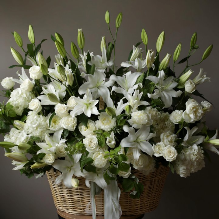 Цветочная корзина макси №3 в Иркутске