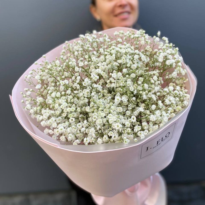 11 белых гипсофил в фоамиране в Иркутске