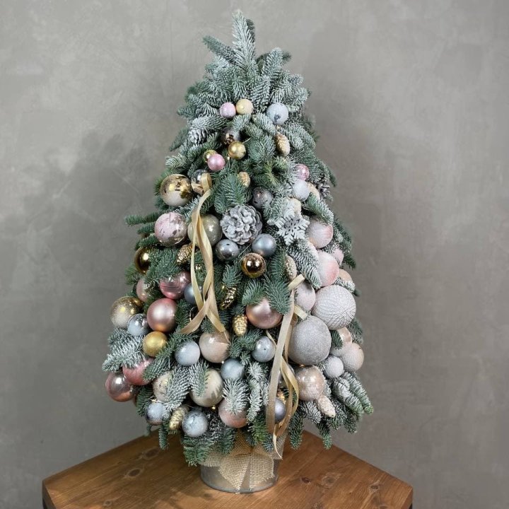 Новогодняя ёлка из веток датского нобилиса в Иркутске