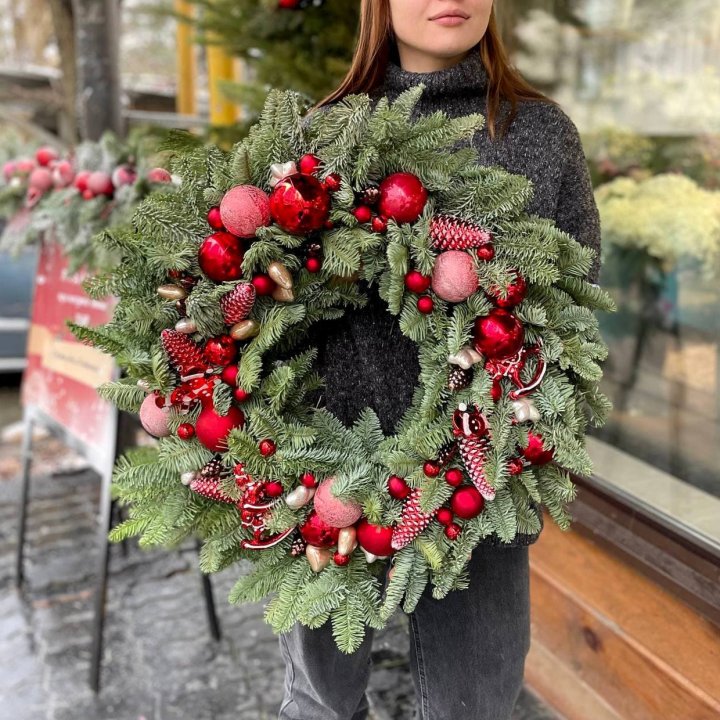 Рождественский венок  в Иркутске