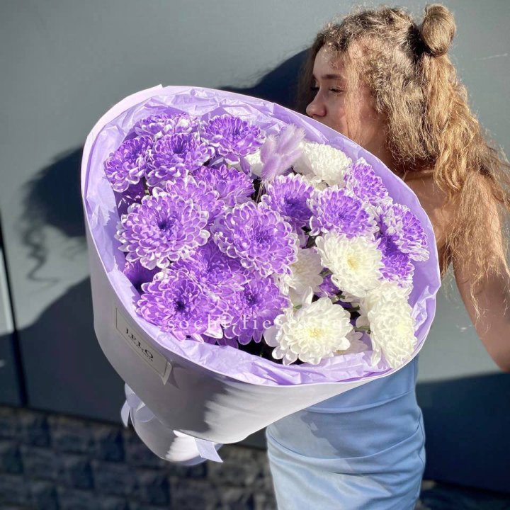  Букет хризантем "Сирена" в Иркутске