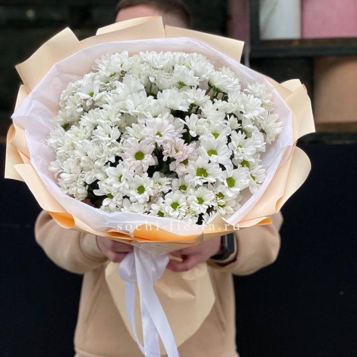  Букет хризантем в Иркутске