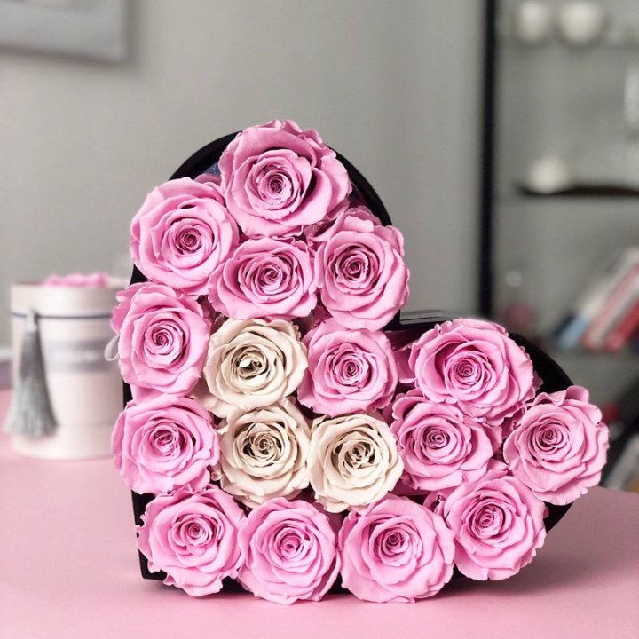 Сердце из роз в Иркутске