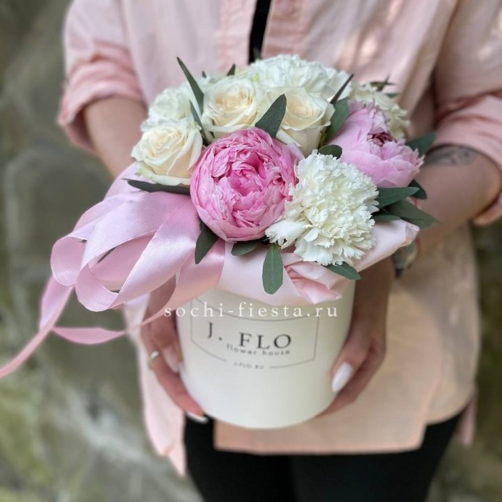 Цветочный бокс мини №2 в Иркутске