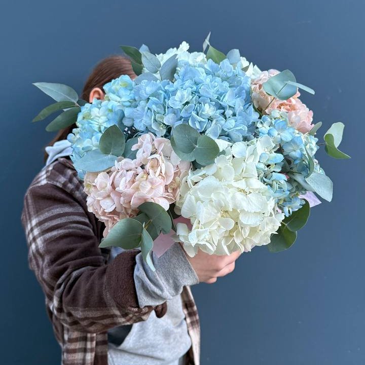 Гортензии в коробочке в Иркутске