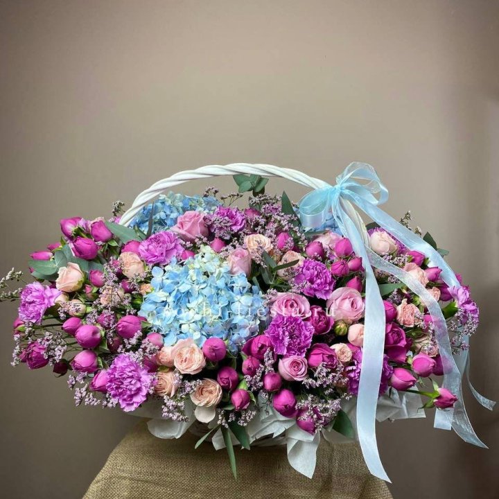 Авторская корзина "Лавандерия" в Иркутске