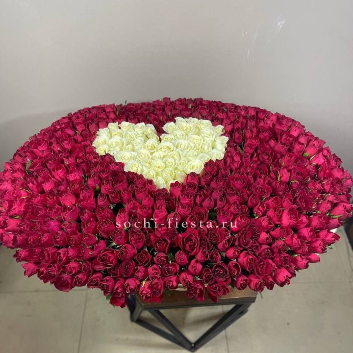 501 роза в корзине в Иркутске