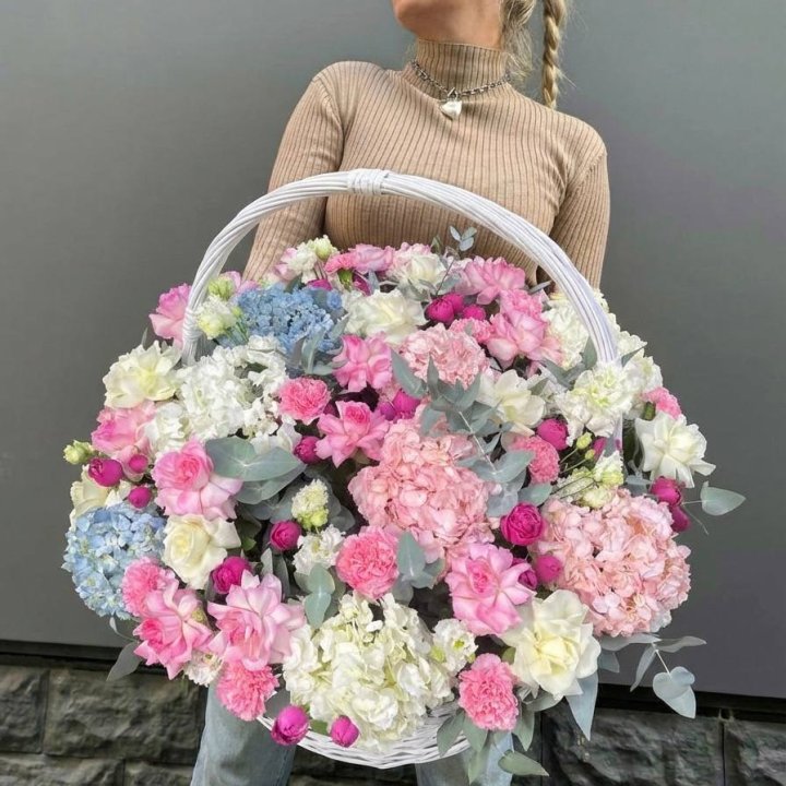 Цветочная корзина №3 в Иркутске