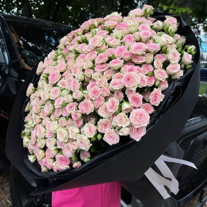 101 кустовая роза "Твистер" в Иркутске