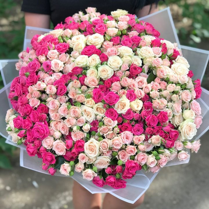 101 кустовая роза в Иркутске