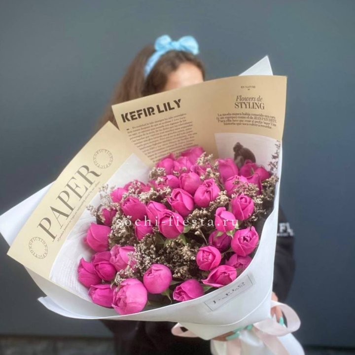 Пионовидные розы баблс №3 в Иркутске