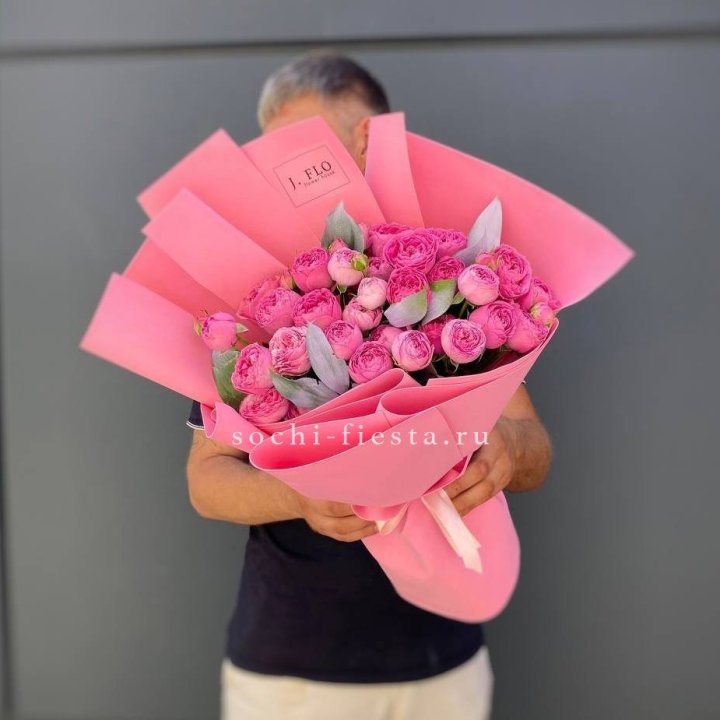 Пионовидные розы баблс №2 в Иркутске