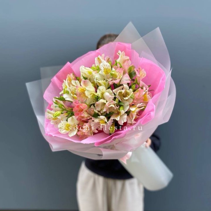 букет альстромерий "Черри" в Иркутске