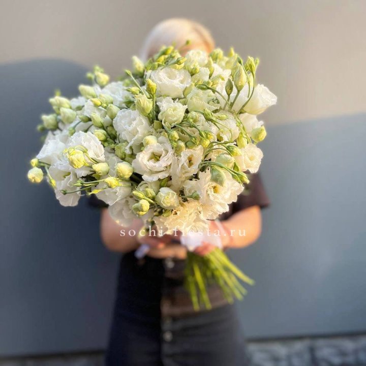 Букет эустом под ленту  в Иркутске