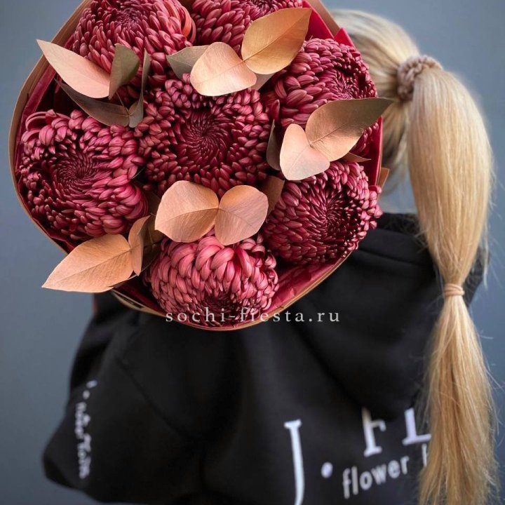 Хризантемы "Голд шоколад" в Иркутске