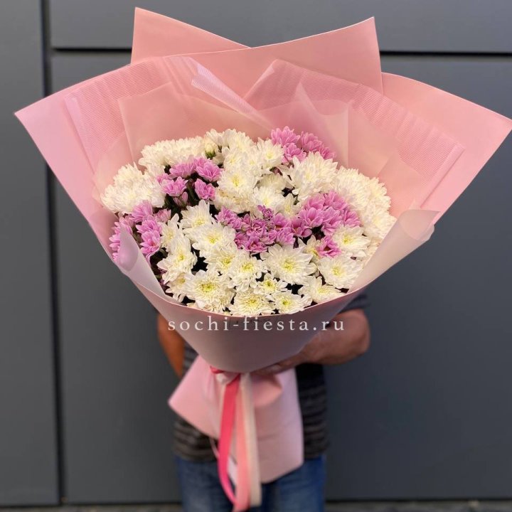  Букет хризантем- гигант  в Иркутске