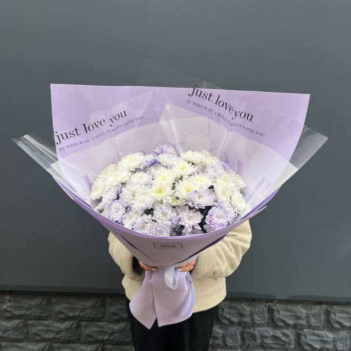 9 воздушных хризантем в Иркутске