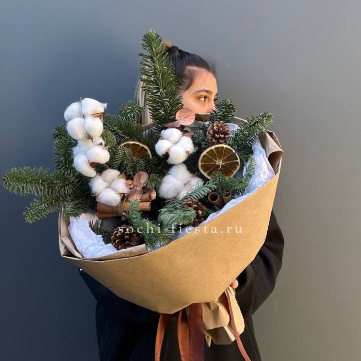 Зимний букет с нобилисом в Иркутске