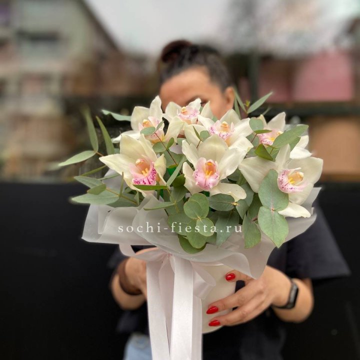 Бокс с орхидеями в Иркутске