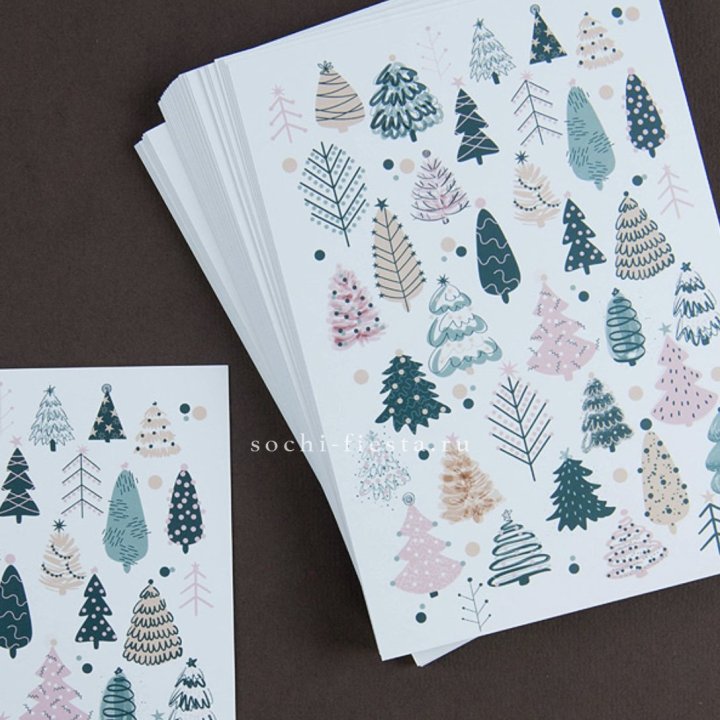 Открытка к букету "Елки" в Иркутске