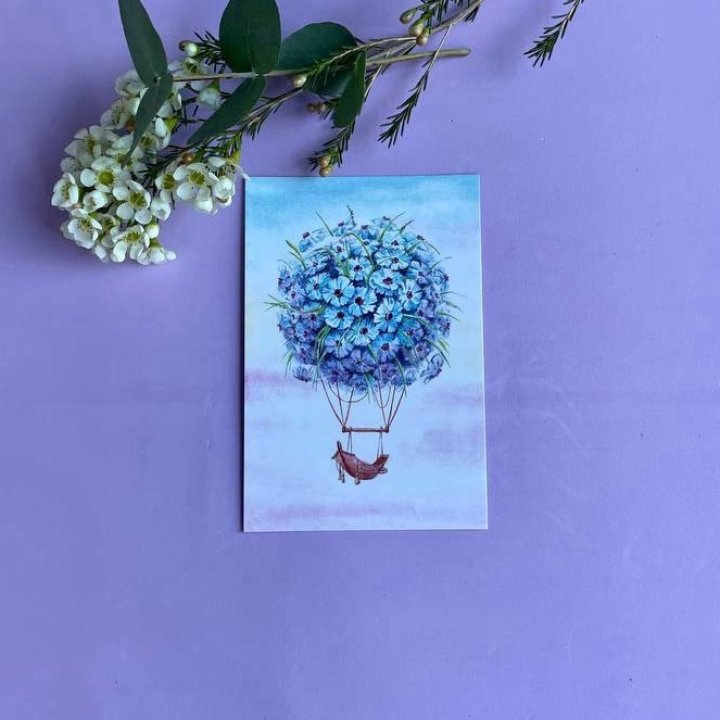 Открытка к букету "Флоростат" в Иркутске